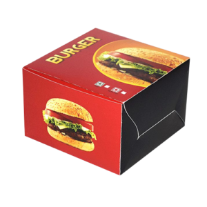 Individuell bedruckte Burger-Boxen